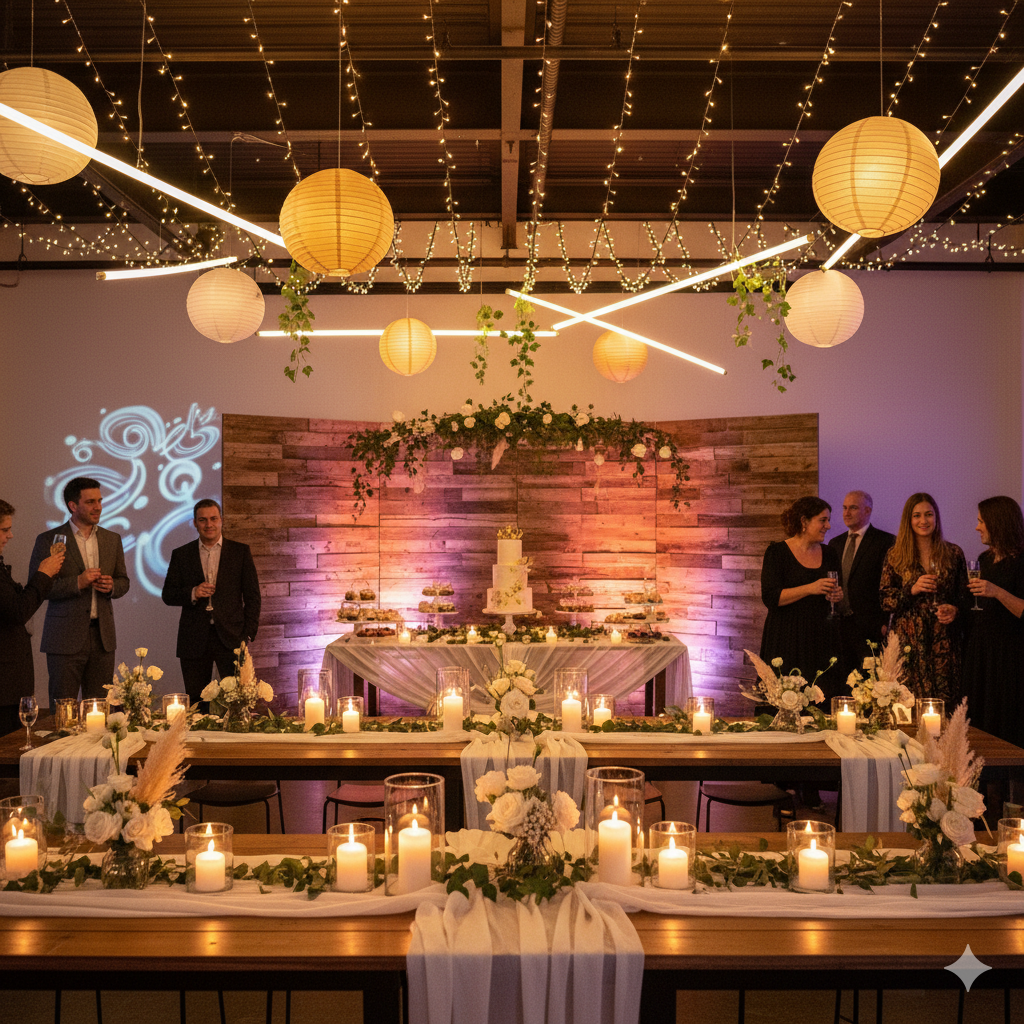 Birthday celebration with ambient design